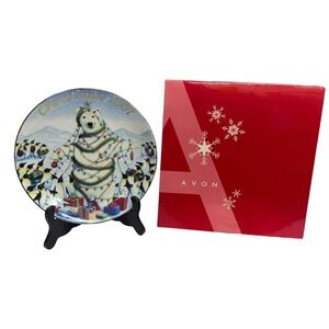 2007 Avon Christmas Plate Sharing The Holiday With Friends Richard Cowdrey 8.25"